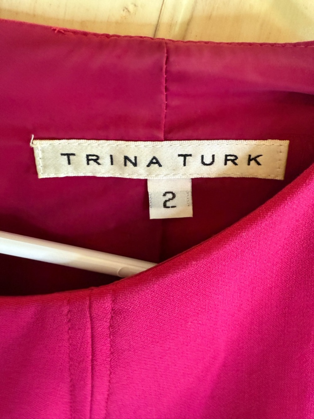 Trina Turk Hot Pink Shift Dress - Picture 6 of 9